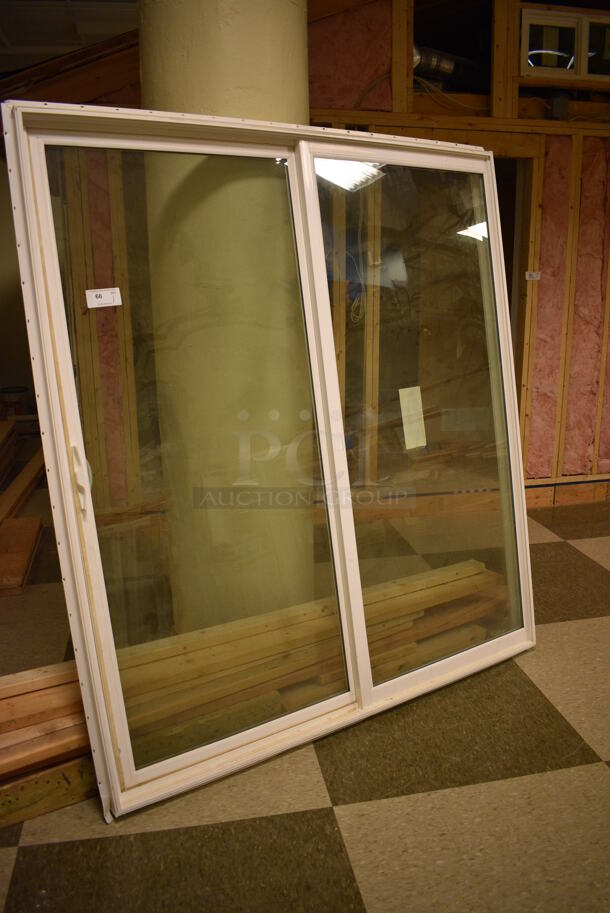 Pella Glass Sliding Door. 74x5x82. (room 103)