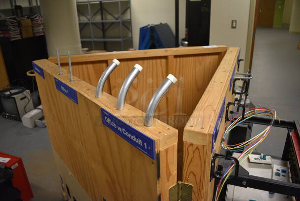 Triangle Wooden Unit. 48x48x48. (south basement 012) - Image 5 of 5