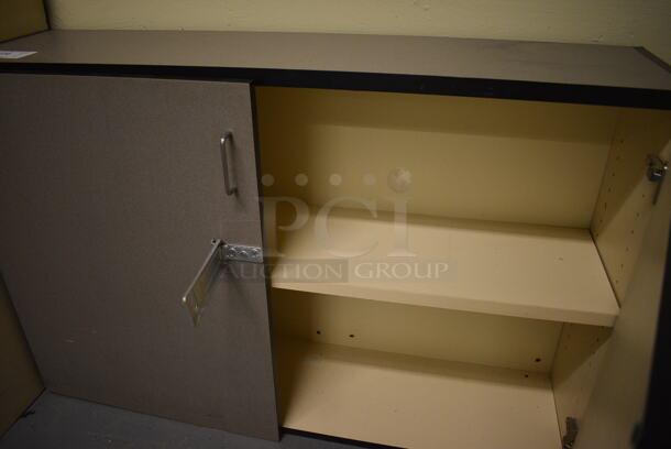 Gray 2 Door Cabinet. 47.5x13x31. (south basement 024) - Image 3 of 3