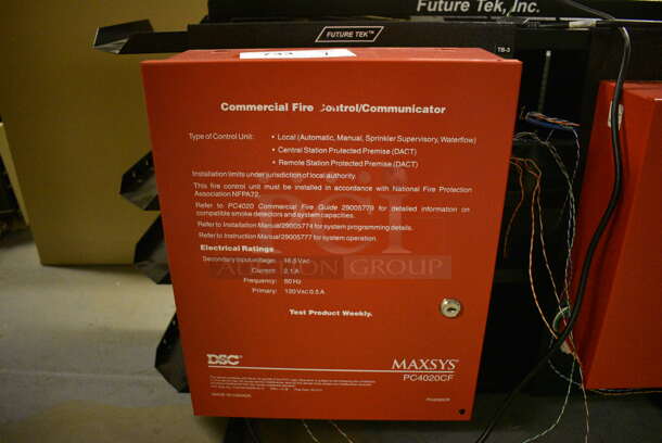 Future Tek Red and Black Metal Commercial Fire Control Communicator. 36x19x23. (south basement 012) - Image 4 of 6