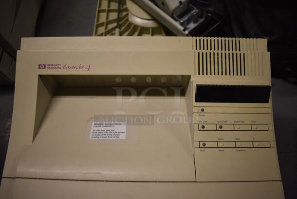 HP LaserJet 4 Countertop Printer. 16.5x20x12. (south basement 012) - Image 3 of 5