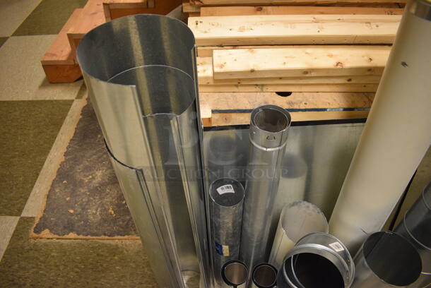 ALL ONE MONEY! Lot of Various Metal Duct Pieces! includes 6x6x48. (room 103) - Image 5 of 5