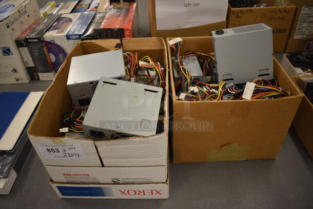 ALL ONE MONEY! Lot of 2 Boxes of Power Supplies! Includes 6x5.5x4. (south basement 019)