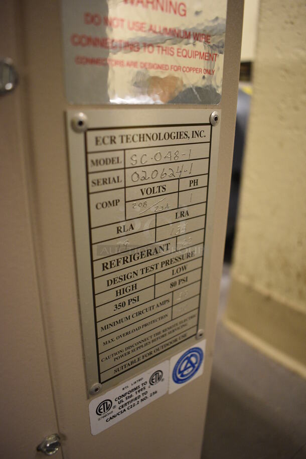 ECR Model SC 048-1 Metal Heat Pump. 27x23x24. (north basement 004) - Image 5 of 7