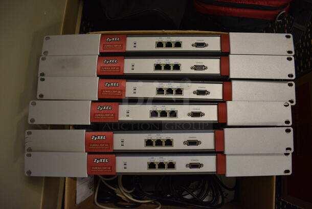 6 ZyXel ZyWall IDP 10 Internet Security Appliances. 19x7x2. 6 Times Your Bid! (room 204)