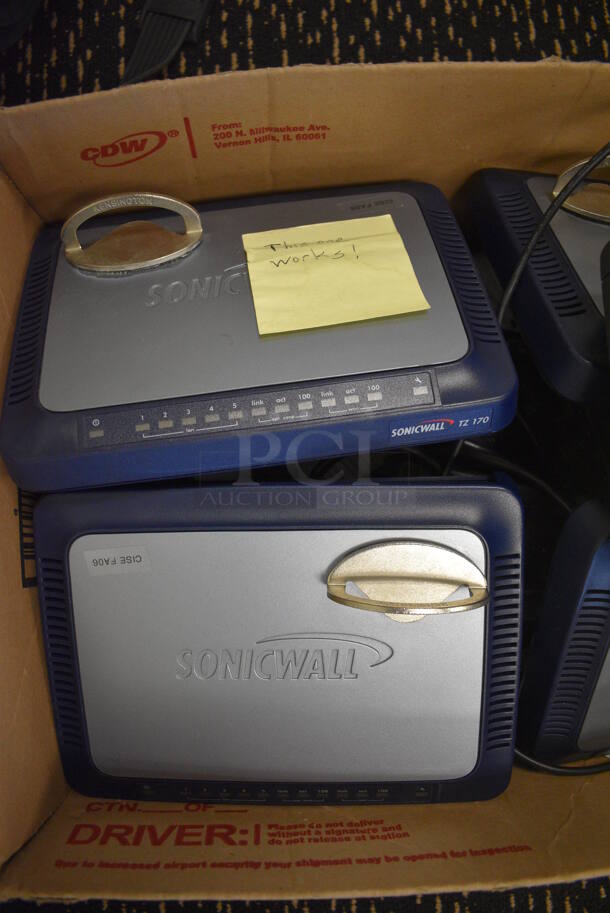 7 Various Items Including Sonicwall Units. Includes 9x6.5x1.5. 7 Times Your Bid! (room 204) - Image 2 of 6