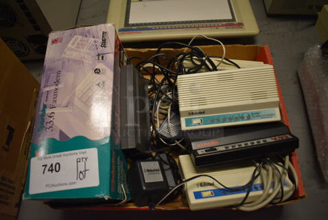ALL ONE MONEY! Lot of Various Items Including Faxmodem! (south basement 012)
