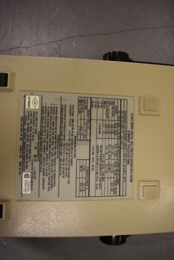 Fluke Model 8050A Digital Multimeter. 8.5x12x2. (south basement 019) - Image 4 of 4