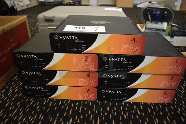 7 Vyatta 514 Series 500. 9x8.5x2. 7 Times Your Bid! (room 204)