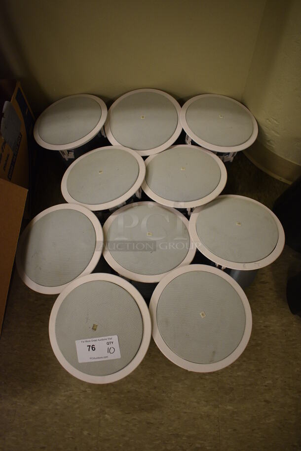 10 JBL Model Control 26CT Ceiling Mount Loudspeakers. 10x10x6.5. 10 Times Your Bid! (room 105)