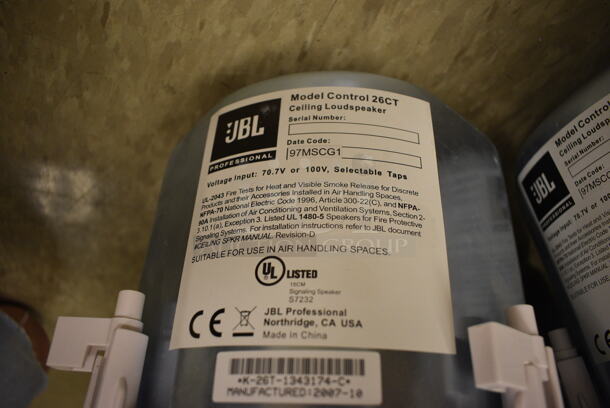 10 JBL Model Control 26CT Ceiling Mount Loudspeakers. 10x10x6.5. 10 Times Your Bid! (room 105) - Image 5 of 5