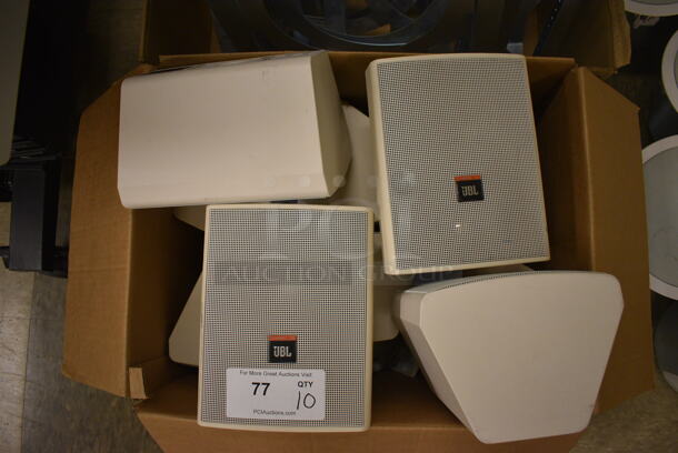 10 JBL Control 25 Speakers. 7.5x6x9.5. 10 Times Your Bid! (room 105)