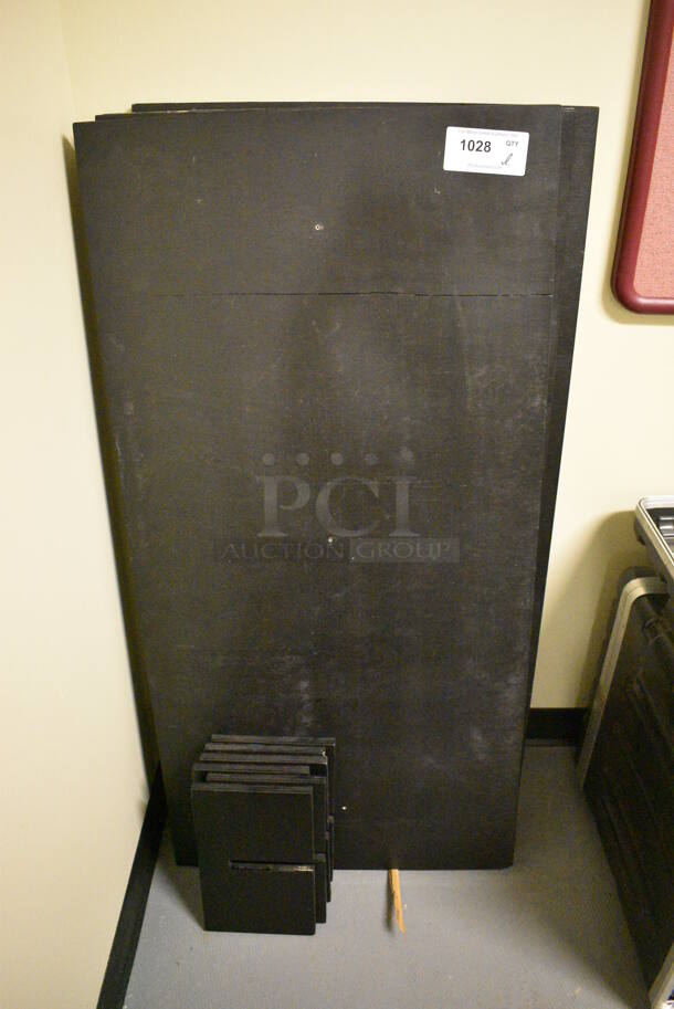 ALL ONE MONEY! Lot of Black Panels! Includes 48x24x1. (south basement 024)