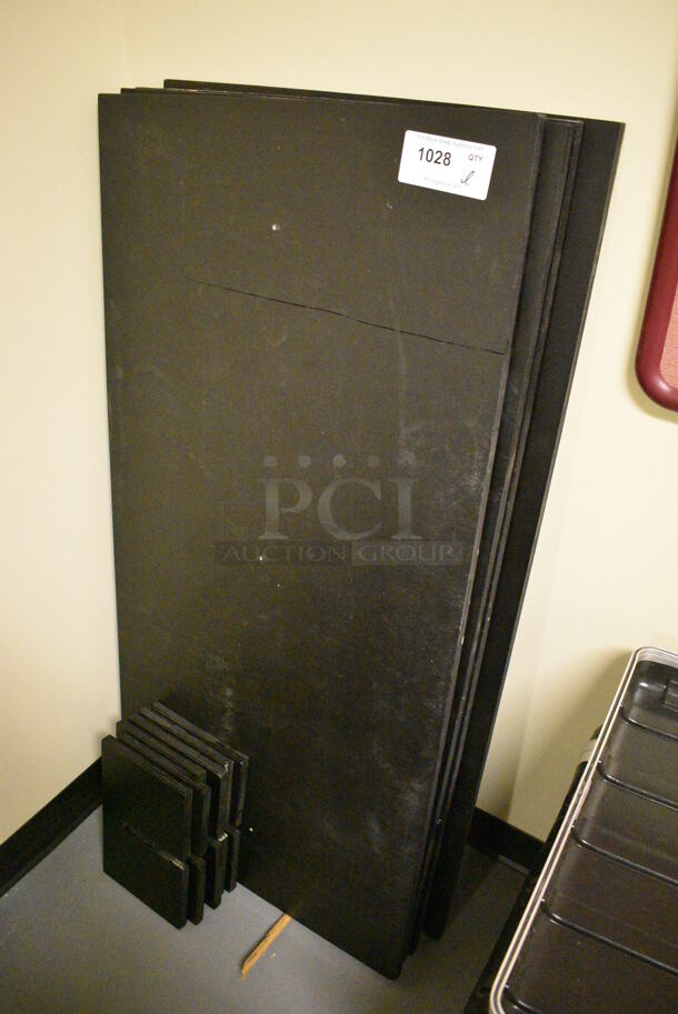 ALL ONE MONEY! Lot of Black Panels! Includes 48x24x1. (south basement 024) - Image 2 of 4