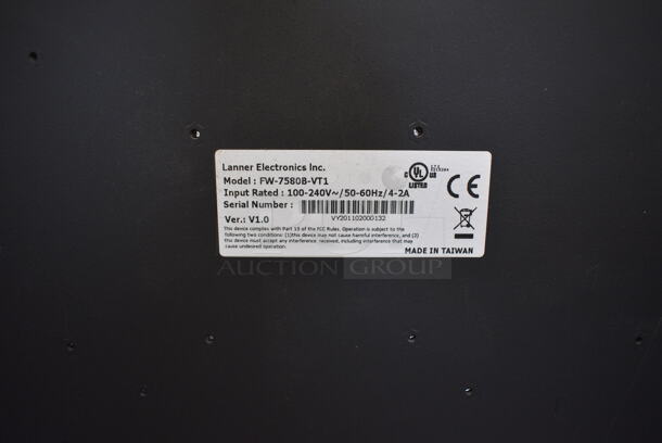 6 Vyatta Model FW-7580B-VT1 Rack Units. 19x12x2. 6 Times Your Bid! (room 204) - Image 4 of 4