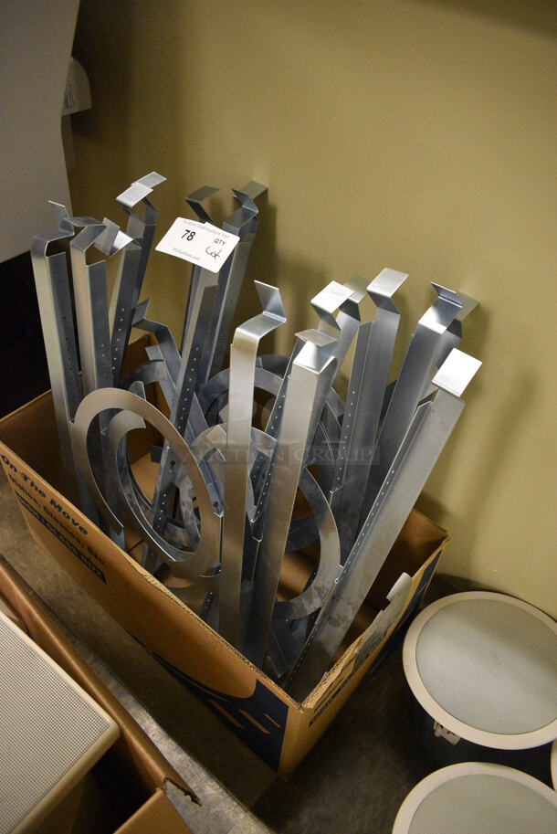 ALL ONE MONEY! Lot of Metal Ceiling Speaker Mounts! 25.5x14x1.5. (room 105) - Image 2 of 4