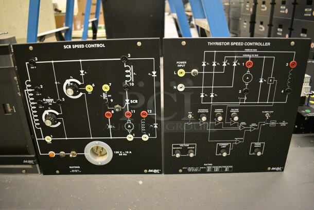 6 Various Lab Volt Units 2 Universal Motors, Electrodynamometer, Prony Brake, SCR Speed Control and Thyristor Speed Controller. Includes 11x16.5x12. 6 Times Your Bid! (south basement 019) - Image 4 of 6
