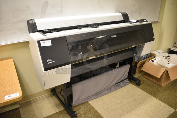 Epson Stylus Pro 9900 Metal Floor Style Large Format Printer. 73.5x26x48. (room 105) - Image 2 of 9