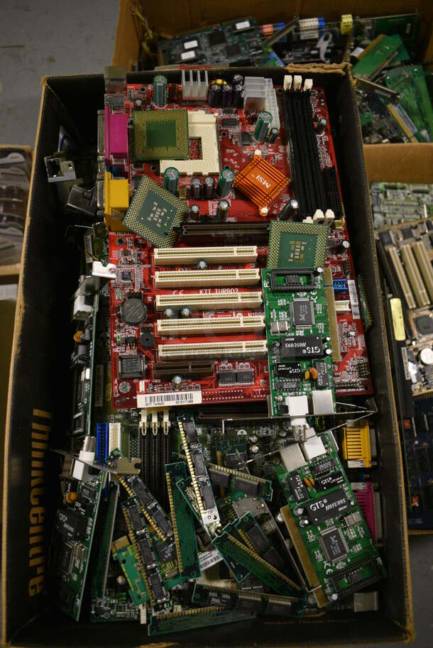 ALL ONE MONEY! Lot of 5 Boxes of Electronic Boards! (south basement 012) - Image 2 of 6