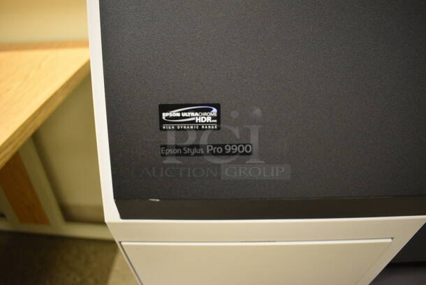Epson Stylus Pro 9900 Metal Floor Style Large Format Printer. 73.5x26x48. (room 105) - Image 3 of 9