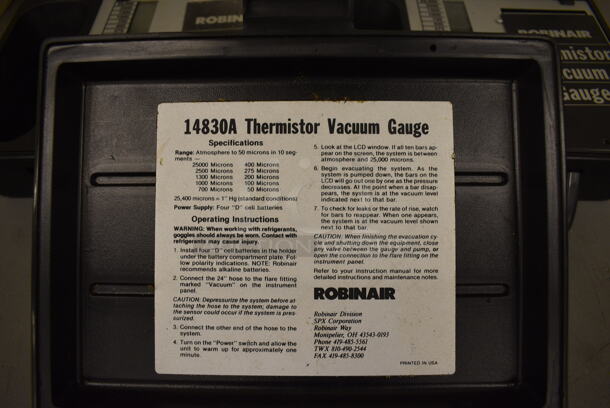 3 Robinair Thermistor Vacuum Gauge in Hard Case. 10x7.5x4. 3 Times Your Bid! (north basement 004) - Image 3 of 7