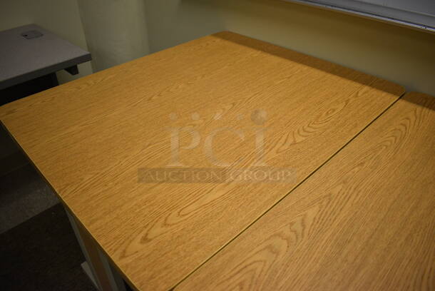 2 Wood Pattern Tables. 35.5x29.5x30. 2 Times Your Bid! (room 105) - Image 4 of 5