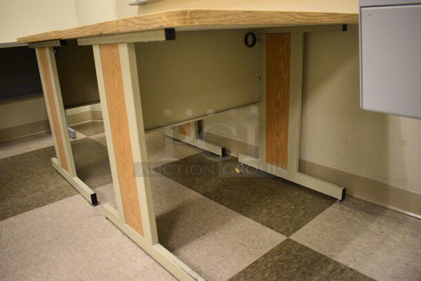2 Wood Pattern Tables. 35.5x29.5x30. 2 Times Your Bid! (room 105) - Image 5 of 5