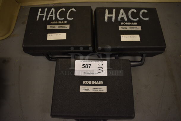 3 Robinair Thermistor Vacuum Gauge in Hard Case. 10x7.5x4. 3 Times Your Bid! (north basement 004) - Image 6 of 7