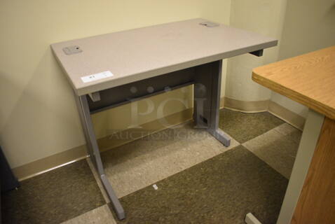 Gray Table. 36x24x29. (room 105)
