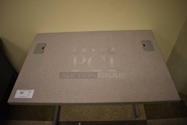 Gray Table. 36x24x29. (room 105) - Image 2 of 3