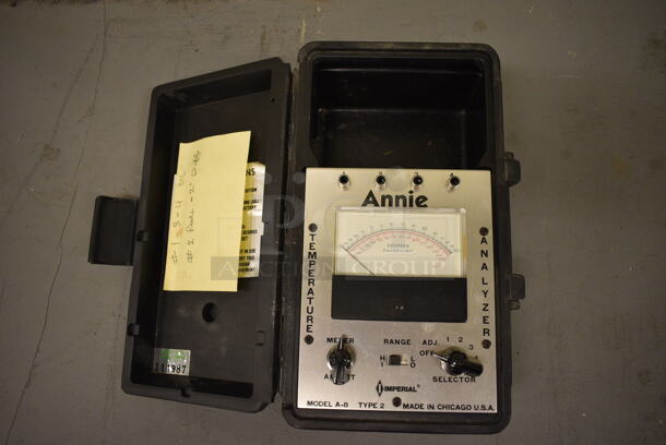 Annie A-B Temperature Analyzer in Hard Case. 11x6x4.5. (north basement 004)