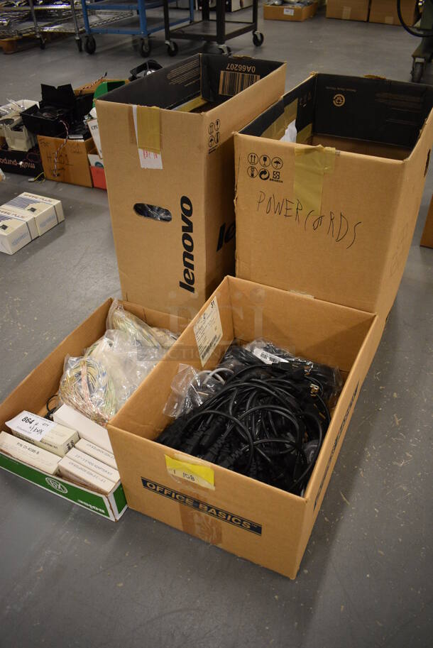 ALL ONE MONEY! Lot of 4 Boxes of Various Wires! (south basement 019) - Image 6 of 6