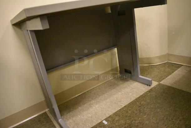 Gray Table. 36x24x29. (room 105) - Image 3 of 3