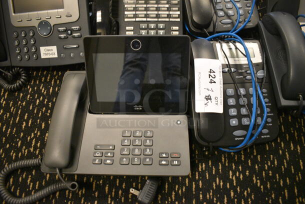 7 Various Corded Office Telephones. Includes 10x9x6. 7 Times Your Bid! (room 204) - Image 3 of 5