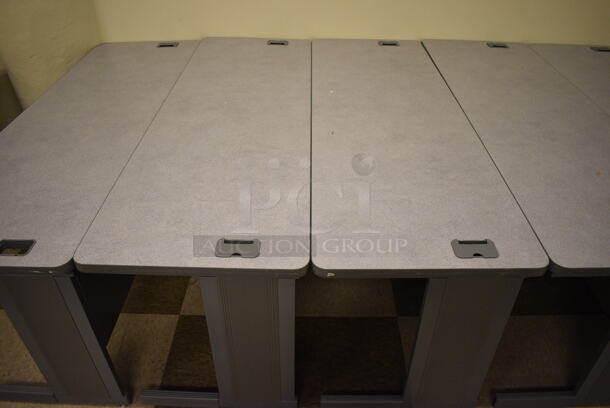 5 Gray Tables. 72x24x29. 5 Times Your Bid! (room 105) - Image 3 of 6