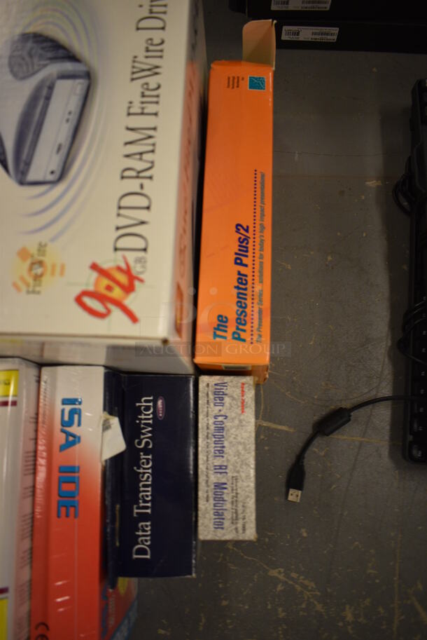 ALL ONE MONEY! Lot of 19 Various Boxes Including Lanpress, Procomm Plus Terminal Emulation and Ves Enhanced IDE! (south basement 019) - Image 4 of 4