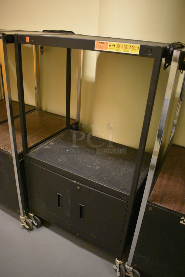 Metal AV Cart on Commercial Casters. 31x20x54. (south basement hallway by 022) - Image 3 of 3