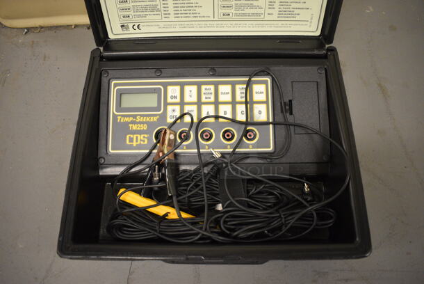 CPS TM250 Temp Seeker in Hard Case. 12x10x3. (north basement 004)