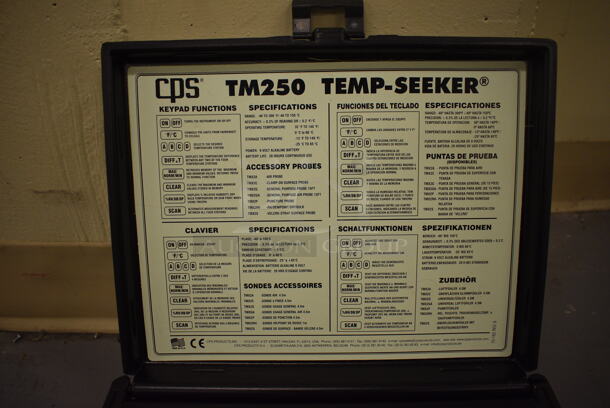 CPS TM250 Temp Seeker in Hard Case. 12x10x3. (north basement 004) - Image 3 of 5