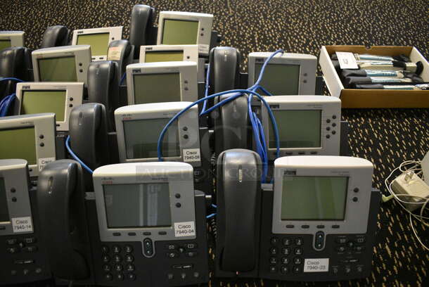 17 Cisco Corded Office Telephones. 11x6x7. 17 Times Your Bid! (room 204) - Image 3 of 4