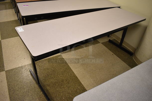 Gray Table. 71.5x23.5x29.5. (room 105)