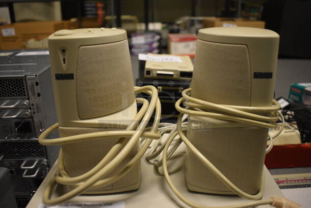 Set of Subwoofer and 2 Altec Speakers. 13x8x6, 3.5x4.5x7. (south basement 012) - Image 2 of 5