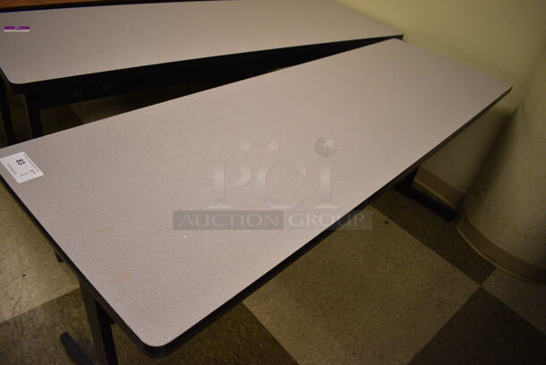 Gray Table. 71.5x23.5x29.5. (room 105) - Image 3 of 4