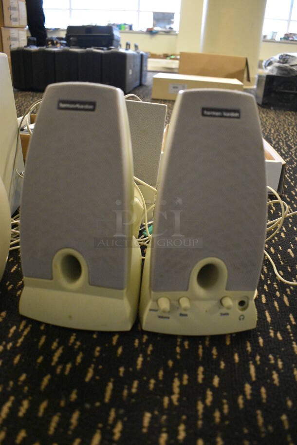 7 Various Speakers Including Harmon. Includes 4x5x9. 7 Times Your Bid! (room 204) - Image 3 of 4