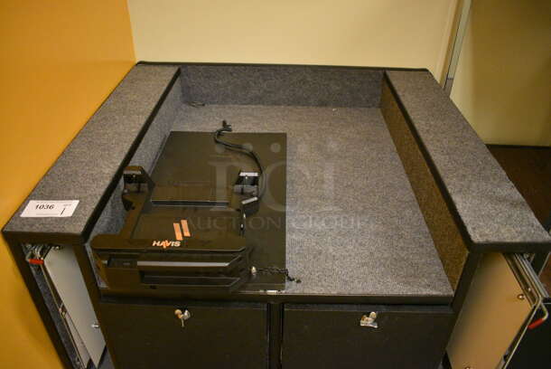 CUSTOM BUILT Security Station for Bed of Pick Up Truck. Does Not Come w/ Dolly. BUYER MUST REMOVE: Give Yourself Ample Time To Remove This Item on Pick Up Day. 40x39x30 - Image 3 of 8