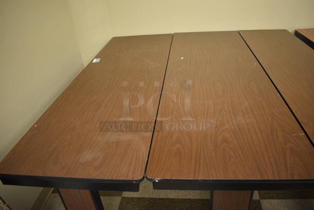 3 Wood Pattern Tables. 72x18x29. 3 Times Your Bid! (room 105) - Image 4 of 4