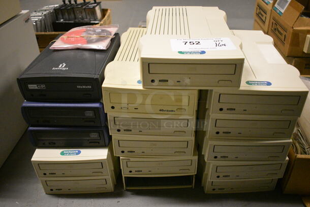 16 Various Drives. Includes 7x12x2. 16 Times Your Bid! (south basement 012)