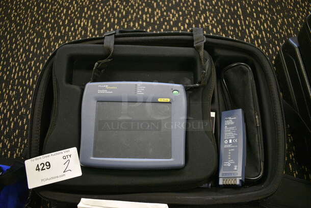 2 Fluke Networks EtherScope Network Assistants in Soft Case. 18x13x6. 2 Times Your Bid! (room 204) - Image 1 of 5