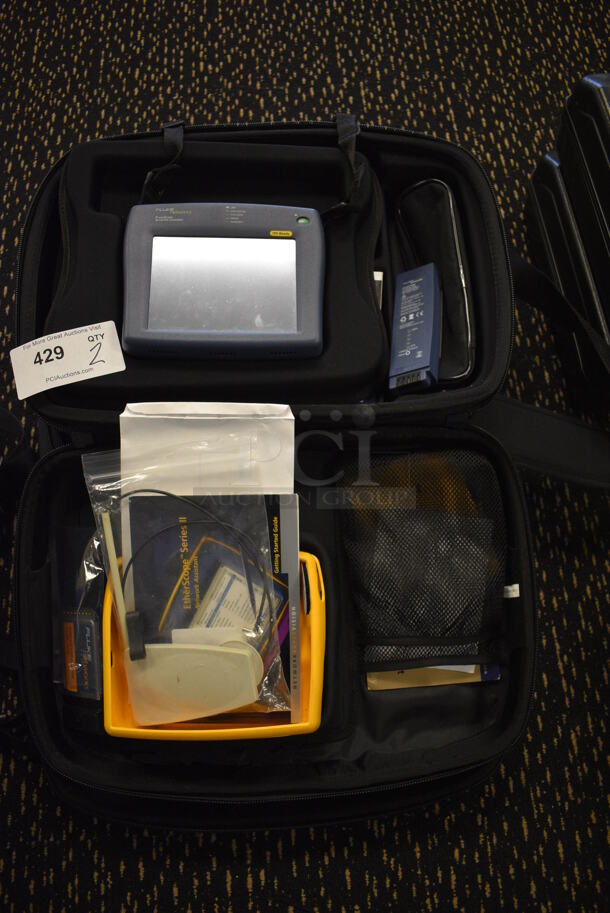 2 Fluke Networks EtherScope Network Assistants in Soft Case. 18x13x6. 2 Times Your Bid! (room 204) - Image 2 of 5