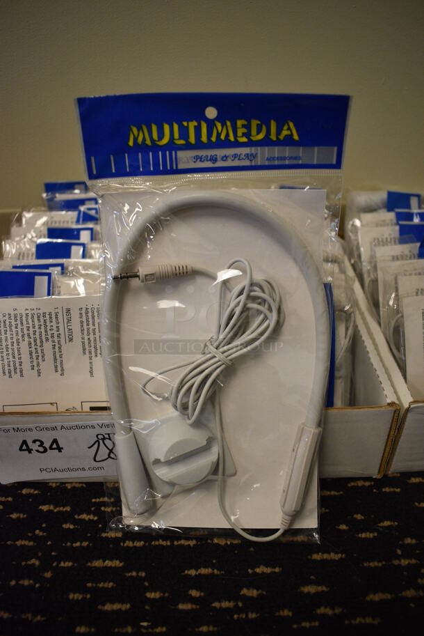 28 BRAND NEW! Multimedia Plug and Ply Accessories. 28 Times Your Bid! (room 204)